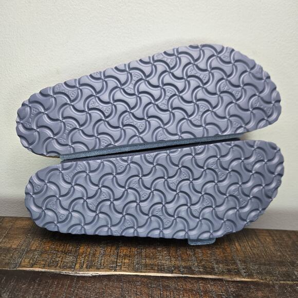 NEW Birkenstock Arizona Womens Size 8 EU 39 Narrow Sandals Suede Blue Brown Soft - Picture 9 of 10